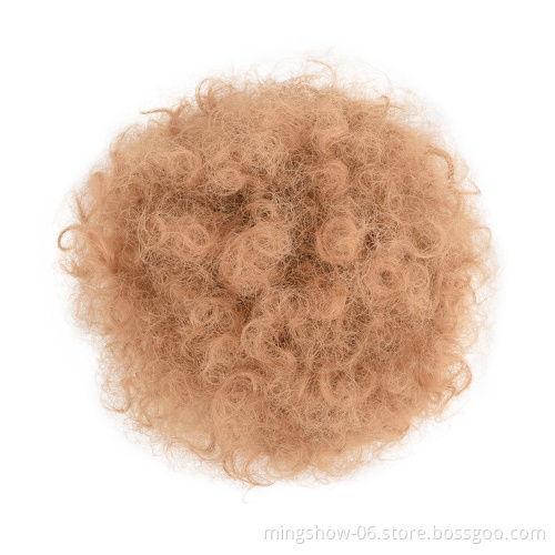 wholesale synthetic hair bun rubber band curly chignon for women hair wigs